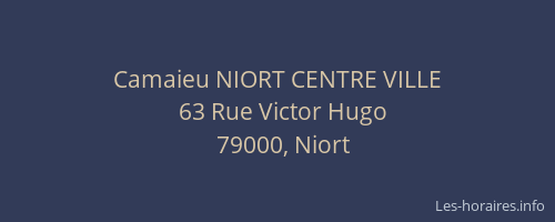 Camaieu NIORT CENTRE VILLE