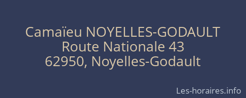 Camaïeu NOYELLES-GODAULT