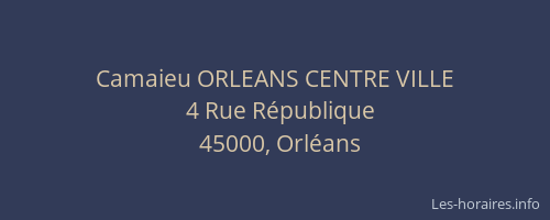 Camaieu ORLEANS CENTRE VILLE