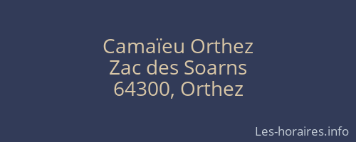 Camaïeu Orthez