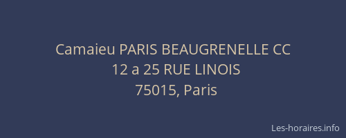 Camaieu PARIS BEAUGRENELLE CC