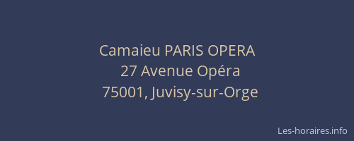 Camaieu PARIS OPERA