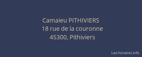 Camaieu PITHIVIERS