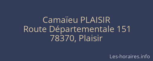 Camaïeu PLAISIR