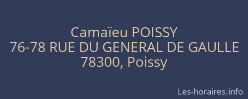 Camaïeu POISSY