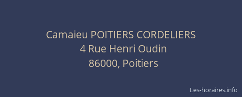 Camaieu POITIERS CORDELIERS