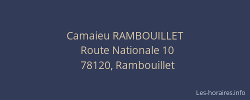 Camaieu RAMBOUILLET