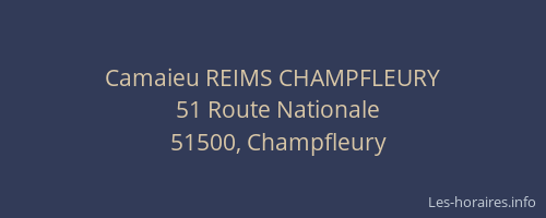 Camaieu REIMS CHAMPFLEURY
