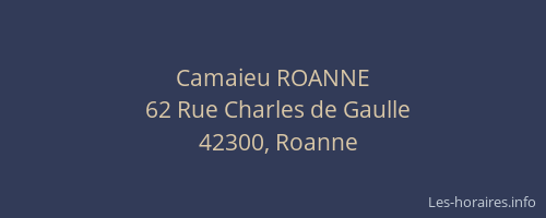 Camaieu ROANNE