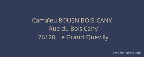 Camaïeu ROUEN BOIS-CANY