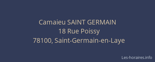 Camaieu SAINT GERMAIN