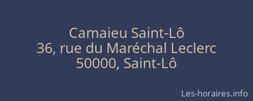 Camaieu Saint-Lô