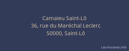 Camaieu Saint-Lô