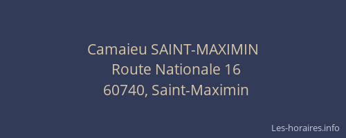 Camaieu SAINT-MAXIMIN