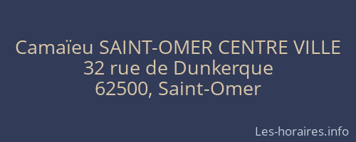 Camaïeu SAINT-OMER CENTRE VILLE