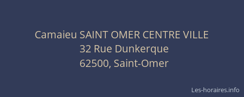 Camaieu SAINT OMER CENTRE VILLE
