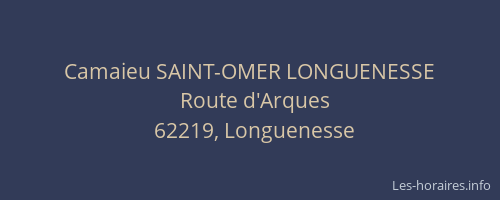 Camaieu SAINT-OMER LONGUENESSE