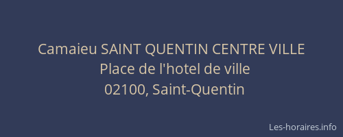 Camaieu SAINT QUENTIN CENTRE VILLE