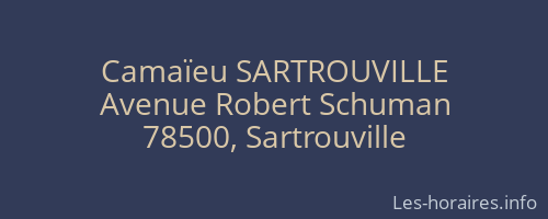 Camaïeu SARTROUVILLE