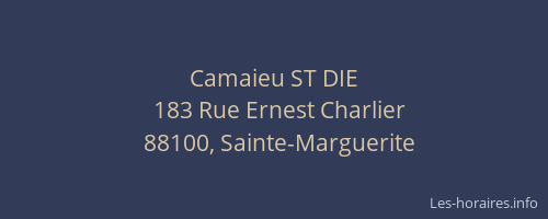 Camaieu ST DIE