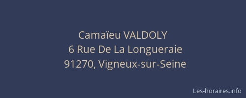 Camaïeu VALDOLY