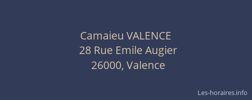 Camaieu VALENCE