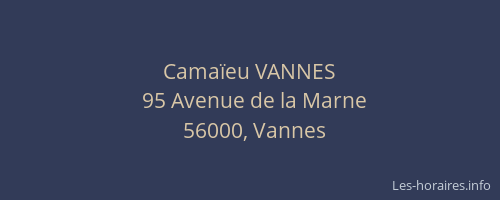 Camaïeu VANNES