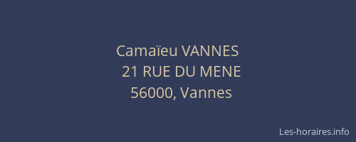 Camaïeu VANNES