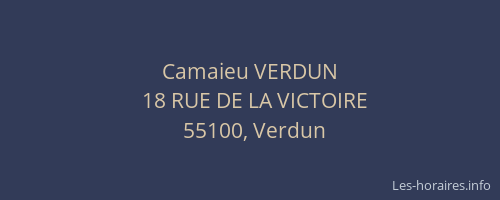 Camaieu VERDUN