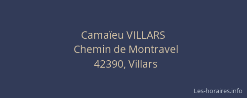 Camaïeu VILLARS