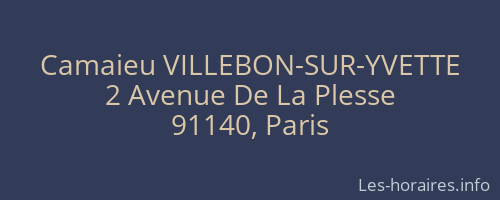 Camaieu VILLEBON-SUR-YVETTE