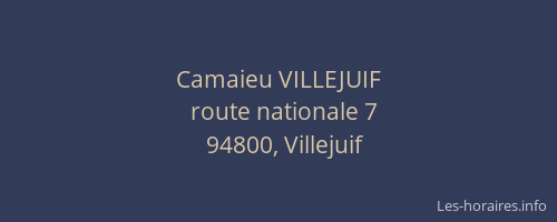 Camaieu VILLEJUIF