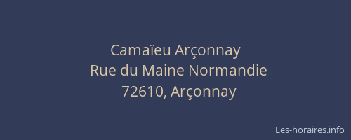 Camaïeu Arçonnay