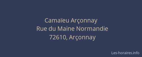 Cama&iuml;eu Ar&ccedil;onnay