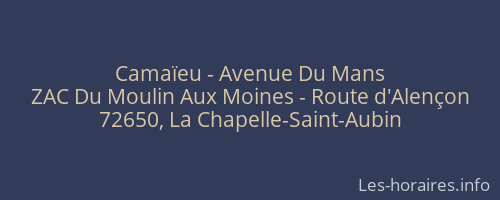 Cama&iuml;eu - Avenue Du Mans
