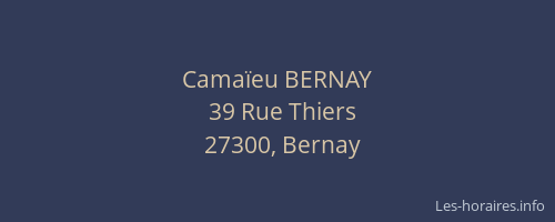 Camaïeu BERNAY