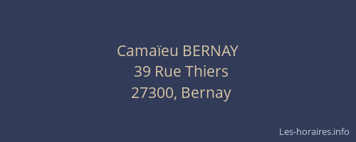 Cama&iuml;eu BERNAY