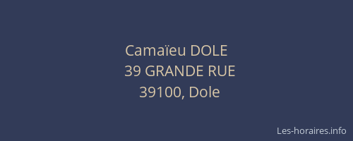 Camaïeu DOLE