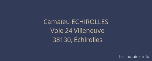 Camaïeu ECHIROLLES