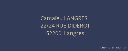 Camaïeu LANGRES