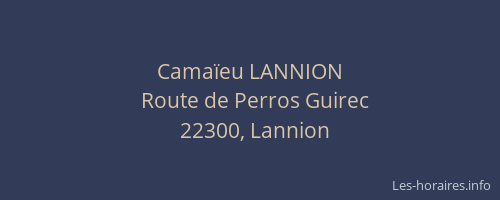 Camaïeu LANNION