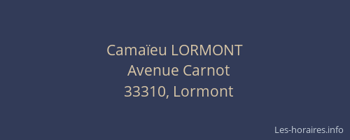 Camaïeu LORMONT