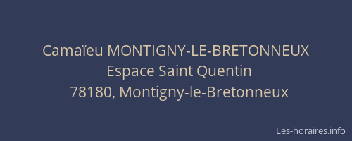 Camaïeu MONTIGNY-LE-BRETONNEUX
