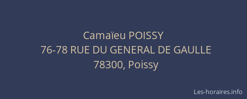 Camaïeu POISSY