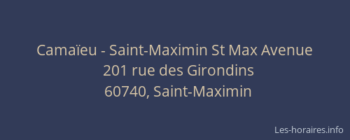 Cama&iuml;eu - Saint-Maximin St Max Avenue