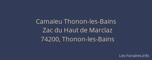 Camaïeu Thonon-les-Bains