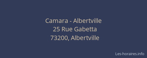 Camara - Albertville