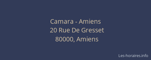 Camara - Amiens