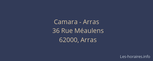 Camara - Arras
