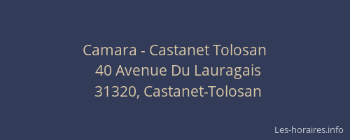 Camara - Castanet Tolosan